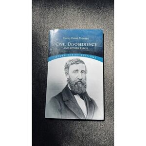 Dover Thrift Editions Civil Disobedience Book Kids OS Blue Thoreau Essays
